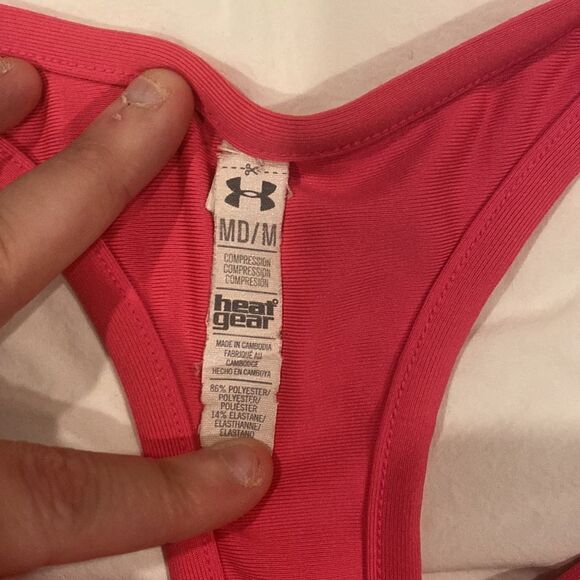 Under Armour Women’s Pink Sports Bra Medium Support EUC - Picture 5 of 7